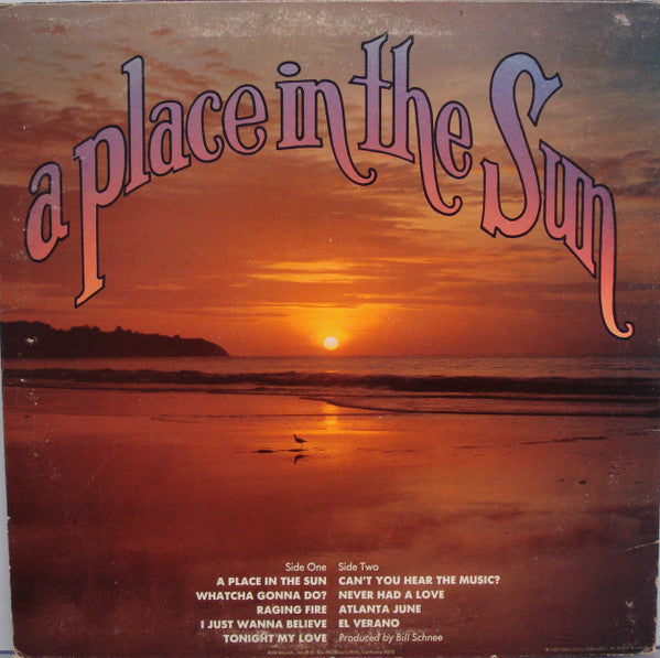 Pablo Cruise – A Place In The Sun – Vinyl