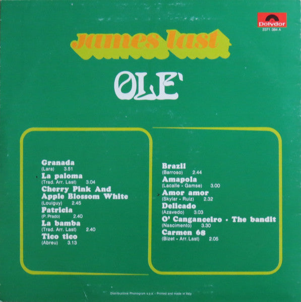 James Last – Olé - Vinyl