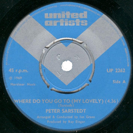 Peter Sarstedt – Where Do You Go To (My Lovely) - Vinyl Lp "7 Seven inch record