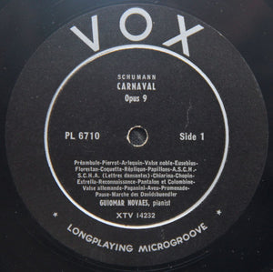 Schumann* / Chopin*, Guiomar Novaes – Carnaval Opus 9 / Sonata No. 3 In B Minor Opus 58 - Vinyl