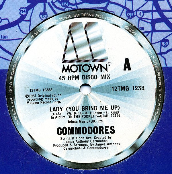 Commodores ‎– Lady (You Bring Me Up) - Vinyl