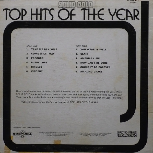 Solid Gold Top Hits Of The Year – Vinyl