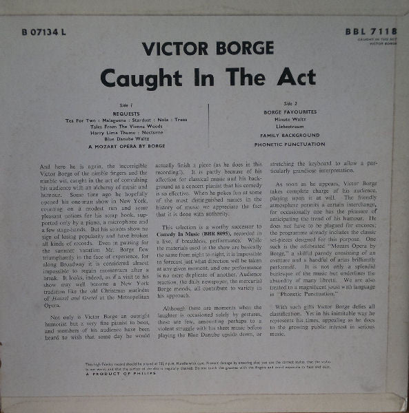 Victor Borge (2) – Caught In The Act - Vinyl