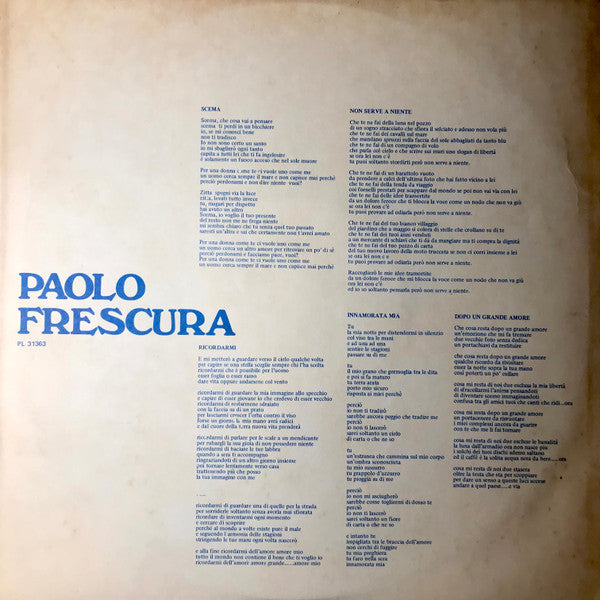Paolo Frescura – Paolo Frescura – Vinyl