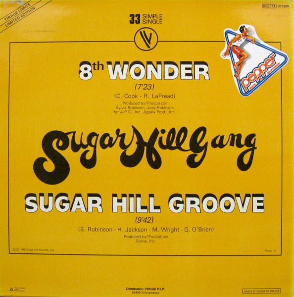 Sugarhill Gang – 8th Wonder / Sugar Hill Groove - Vinyl
