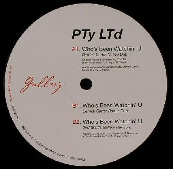 PTy LTd – Who's Been Watchin' U? - Vinyl