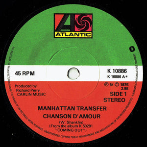Manhattan Transfer* – Chanson D'Amour - Vinyl Lp "7 Seven inch record