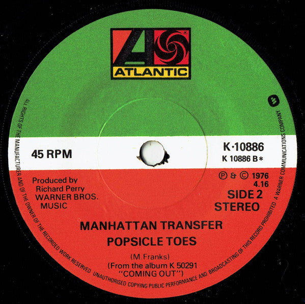 Manhattan Transfer* – Chanson D'Amour - Vinyl Lp "7 Seven inch record