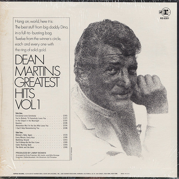 Dean Martin – Dean Martin's Greatest Hits! Vol. 1 – Vinyl