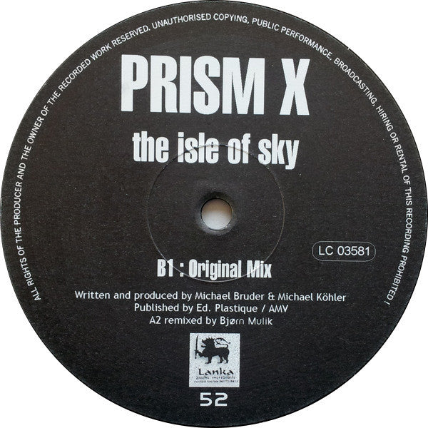 Prism X – The Isle Of Sky - Vinyl