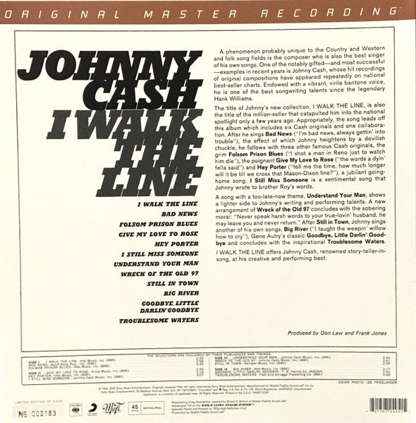 Johnny Cash – I Walk The Line – Vinyl