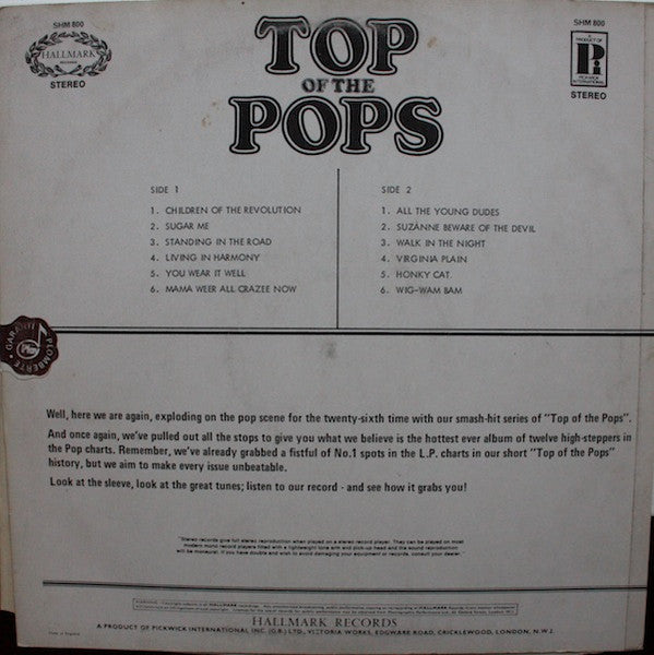 The Top Of The Poppers – Top Of The Pops Volume 26 – Vinyl