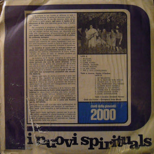 I Nuovi Spirituals ‎– Canti Della Gioventù 2000 - Vinyl