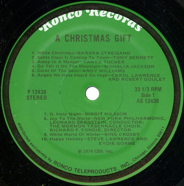 Various – A Christmas Gift  - Vinyl