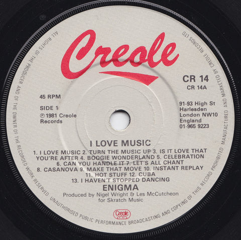 Enigma (2) – I Love Music - Vinyl