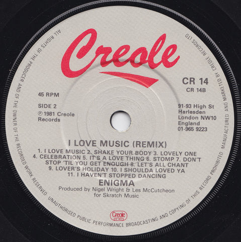 Enigma (2) – I Love Music - Vinyl