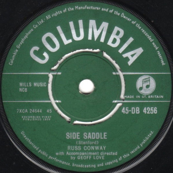 Russ Conway – Side Saddle - Vinyl Lp "7 Seven inch record