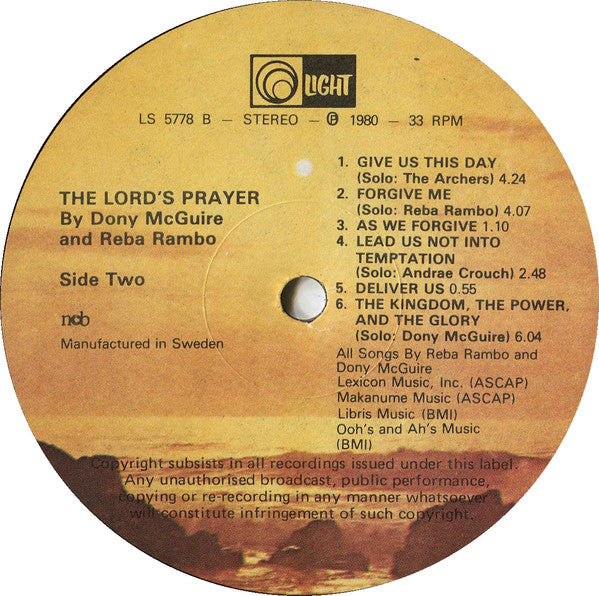 The Lord's Prayer - Teach Us To Pray – Vinyl