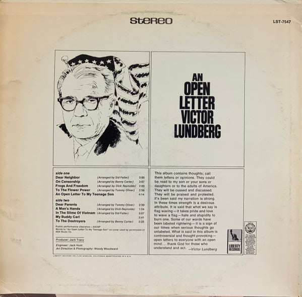 Victor Lundberg – An Open Letter - Vinyl