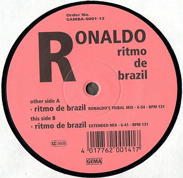 Ronaldo (3) – Ritmo De Brazil - Vinyl