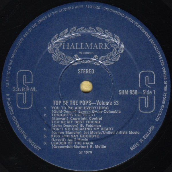 The Top Of The Poppers – Top Of The Pops Vol. 53 - Vinyl
