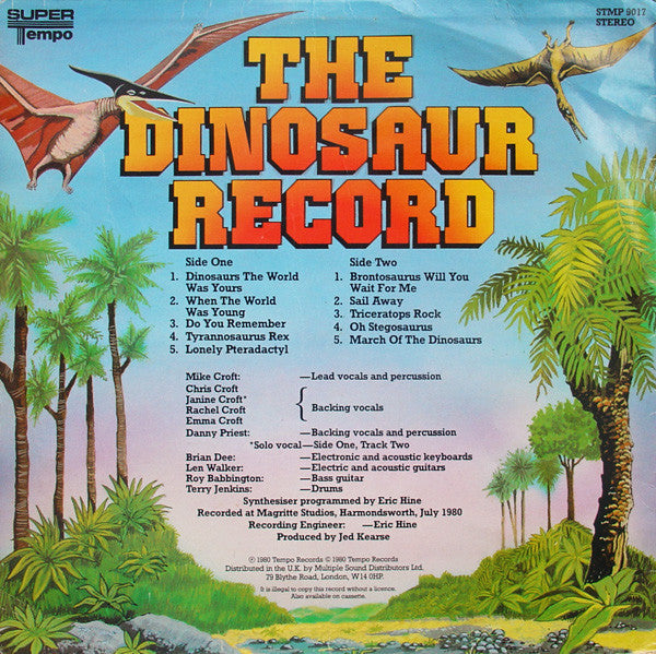 The Dinosaur Record -Mike Croft / Chris Croft –  Vinyl