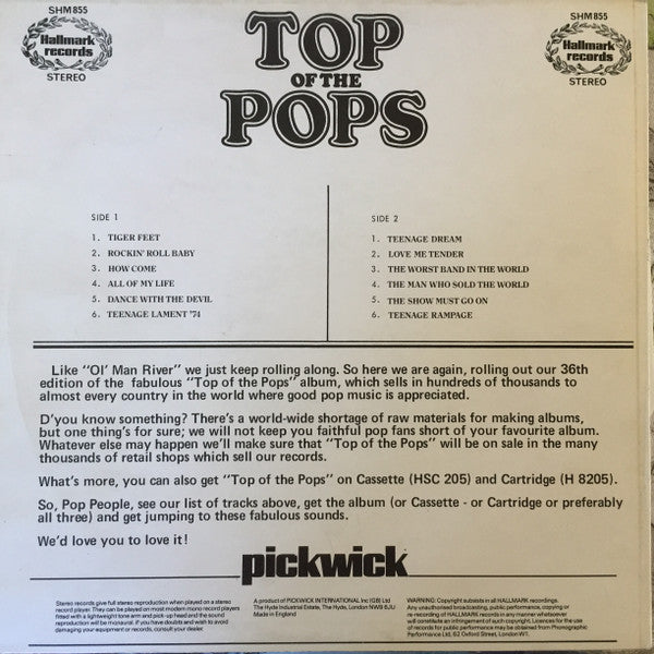 The Top Of The Poppers – Top Of The Pops Vol. 36 – Vinyl