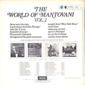 Mantovani And His Orchestra – The World Of Mantovani Vol. 2  – Vinyl
