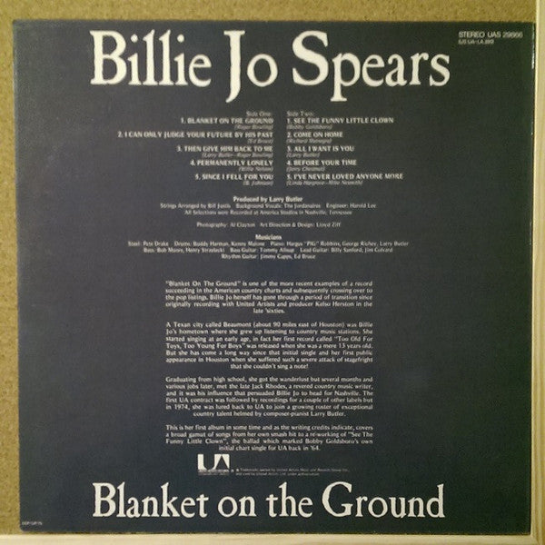 Billie Jo Spears – Blanket On The Ground - Vinyl