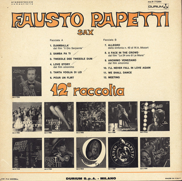 Fausto Papetti – 12a Raccolta - Vinyl