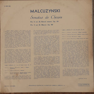 Malcuzynski*, Chopin* – Chopin: Sonatas – Vinyl