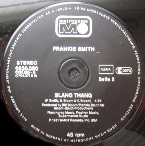 Frankie Smith – Teeny-Bopper Lady - Vinyl