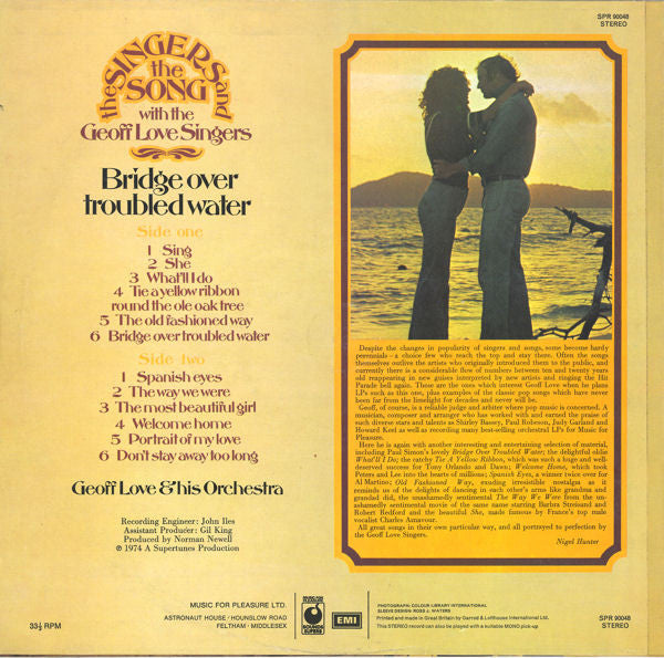 Geoff Love & His Orchestra With The Geoff Love Singers – Bridge Over Troubled Water - Vinyl