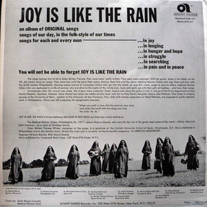 Medical Mission Sisters* – Joy Is Like The Rain - Vinyl