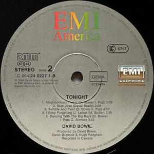 David Bowie – Tonight – Vinyl