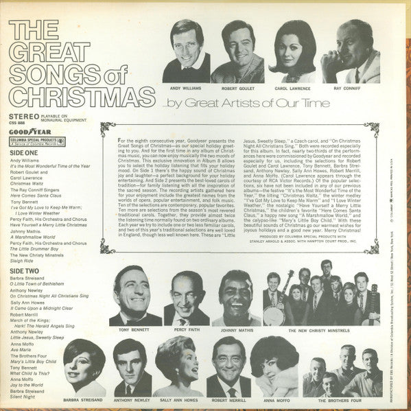 The Great Songs Of Christmas, Album Eight - Vinyl