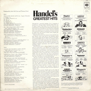 Handel* – Handel's Greatest Hits – Vinyl