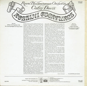 Royal Philharmonic Orchestra, Colin Davis* – Rossini Overtures – Vinyl
