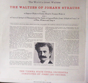 Johann Strauß*, Vienna State Opera Orchestra* – The Waltzes Of Johann Strauss – Vinyl