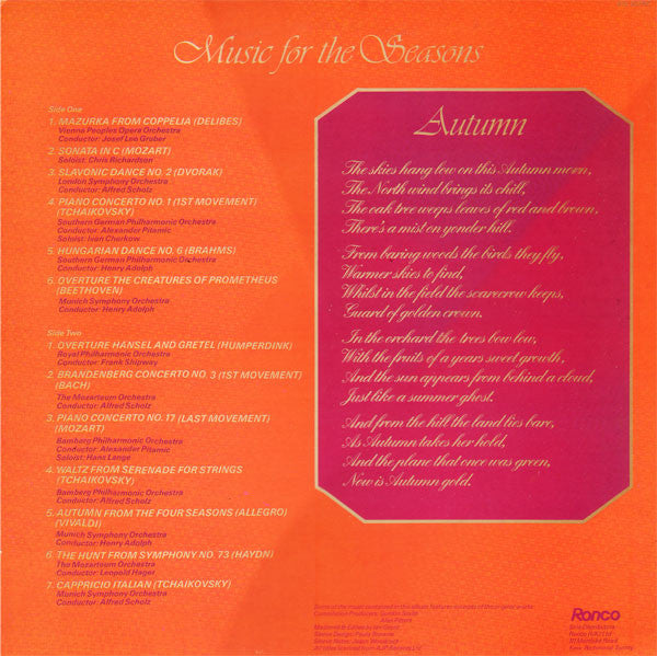 Music For The Seasons - Autumn - Vinyl