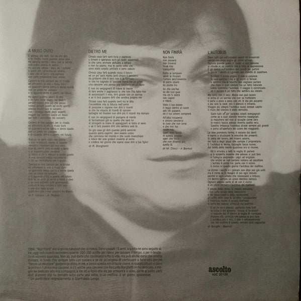 Pierangelo Bertoli – A Muso Duro - Vinyl