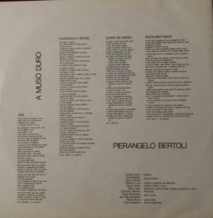Pierangelo Bertoli – A Muso Duro - Vinyl