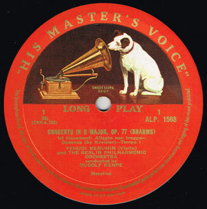 Brahms*, Menuhin*, Berlin Philharmonic Orchestra* - Rudolf Kempe – Violin Concerto – Vinyl
