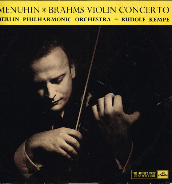 Brahms*, Menuhin*, Berlin Philharmonic Orchestra* - Rudolf Kempe – Violin Concerto – Vinyl
