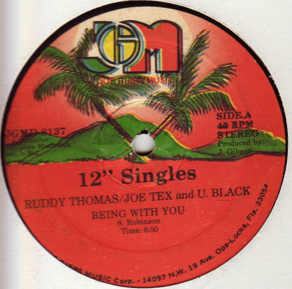 Ruddy Thomas / Joe Tex (2) And U. Black* – Being With You - Vinyl