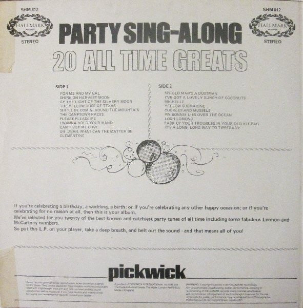 The Musicmakers – Party Sing-Along - 20 All Time Greats - Vinyl