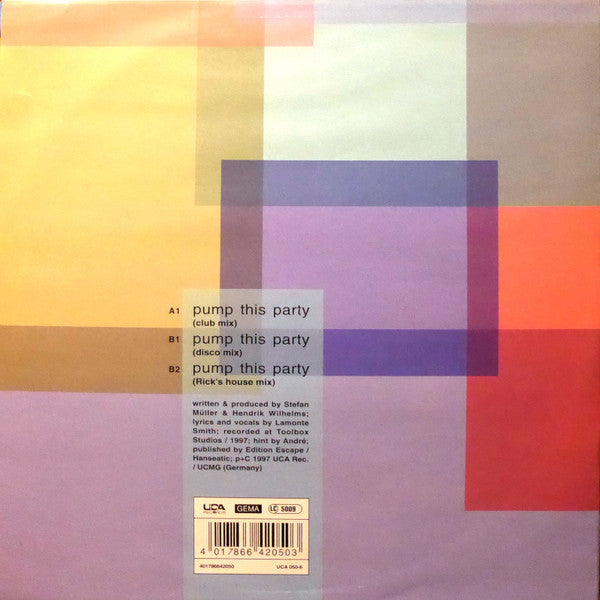 No Rest – Pump This Party - Vinyl