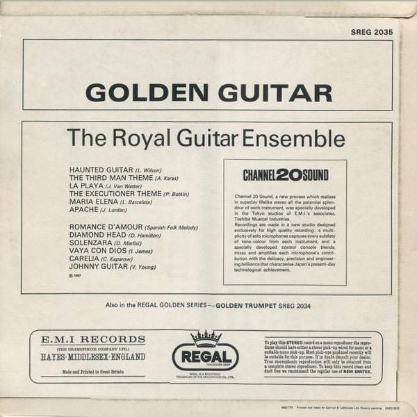 The Royal Guitar Ensemble – Golden Guitar - Vinyl