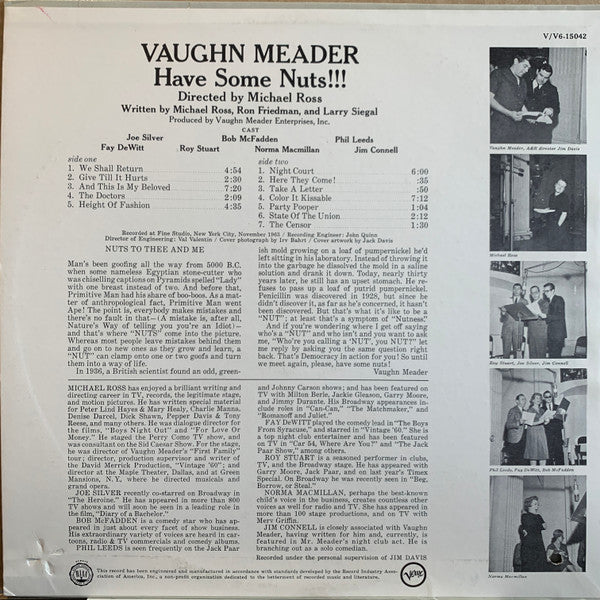 Vaughn Meader – Have Some Nuts!!! - Vinyl
