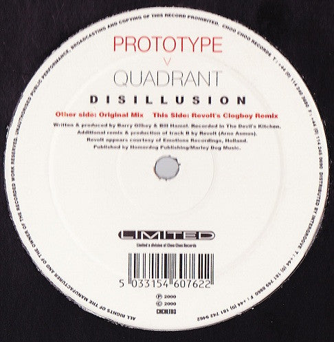 Prototype (4) v Quadrant (3) – Disillusion - Vinyl